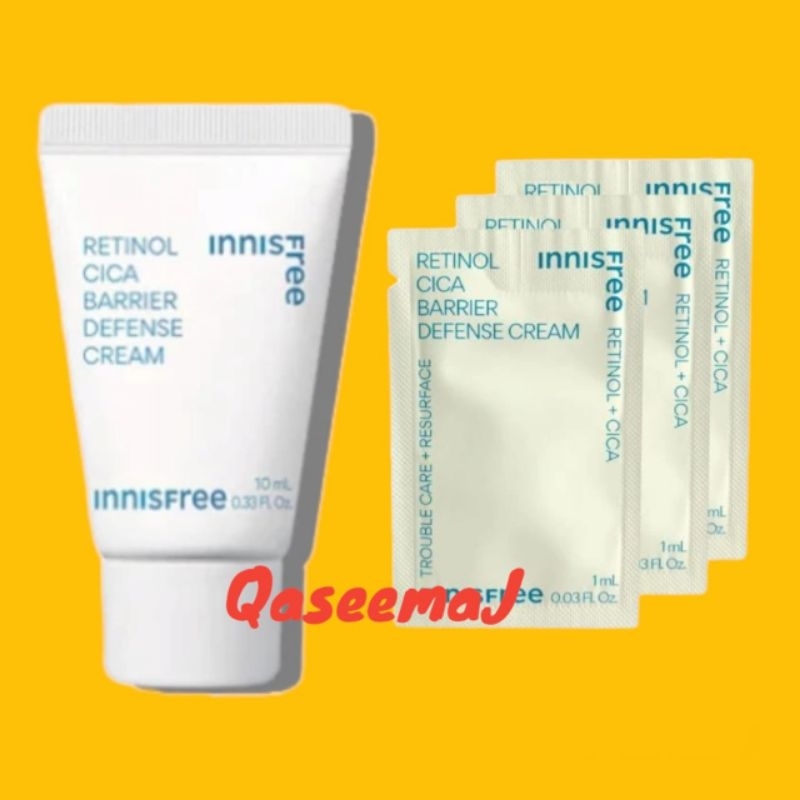 INNISFREE RETINOL CICA BARRIER DEFENSE CREAM 1ML SAMPLE SACHET SKINCARE KOREA