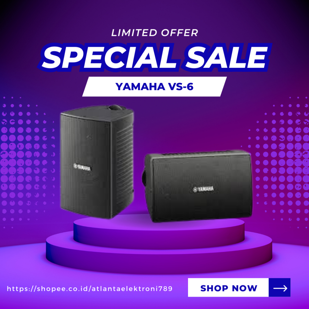 SPEAKER PASIF YAMAHA VS 6 / VS-6 / VS6 6.5 INCH MOUNT SPEAKER BERGARANSI RESMI YAMAHA