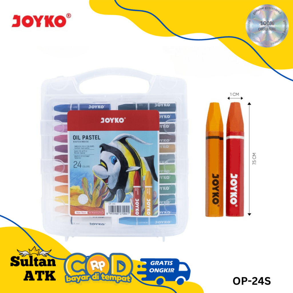 

KRAYON 24 WARNA / CRAYON / OIL PASTEL JOYKO OP-24S