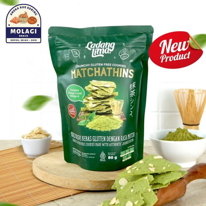 

Ladang Lima Matchathins Cookies Gluten Free 80g - Molagi Snack