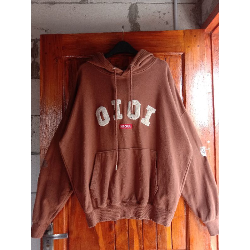 HOODIE OIOI BROWN