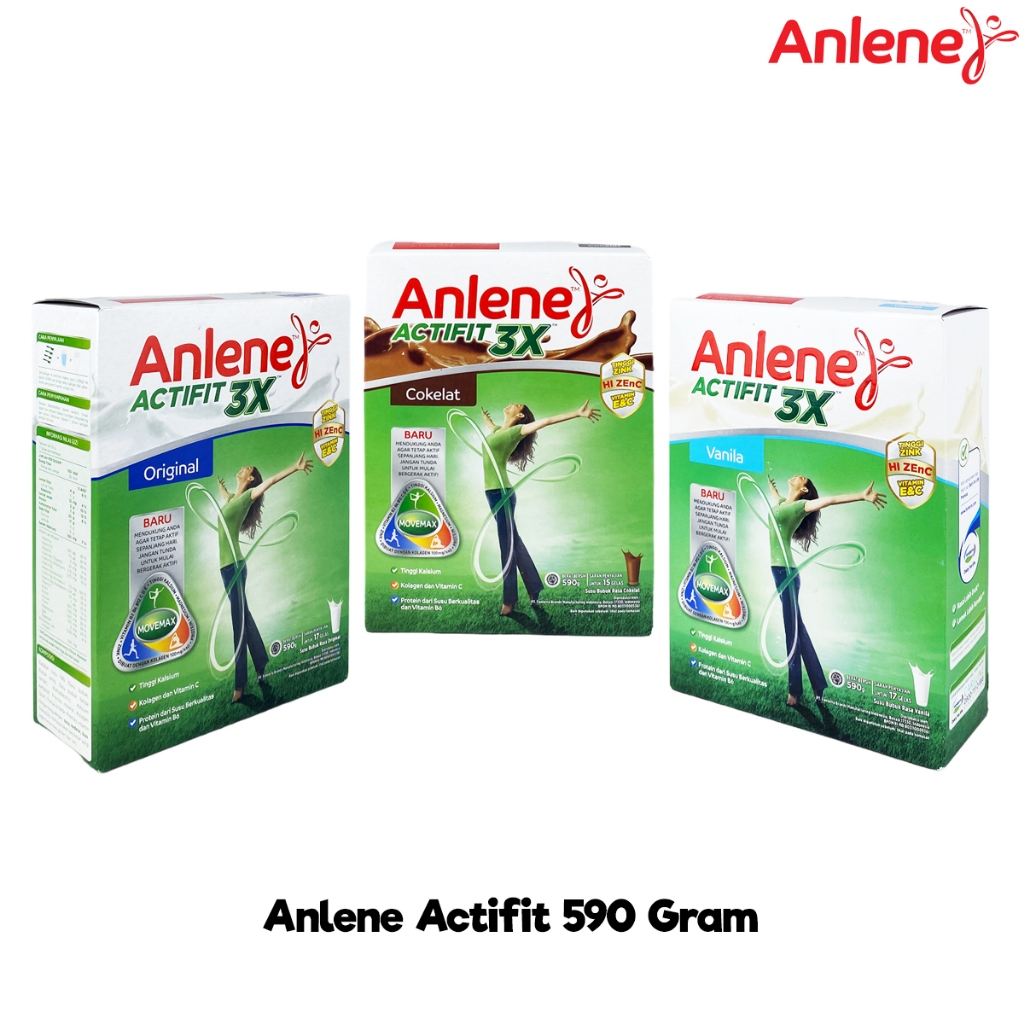 

Anlene Actifit 3X 590gr Susu Tinggi Kalsium untuk Tulang Dewasa