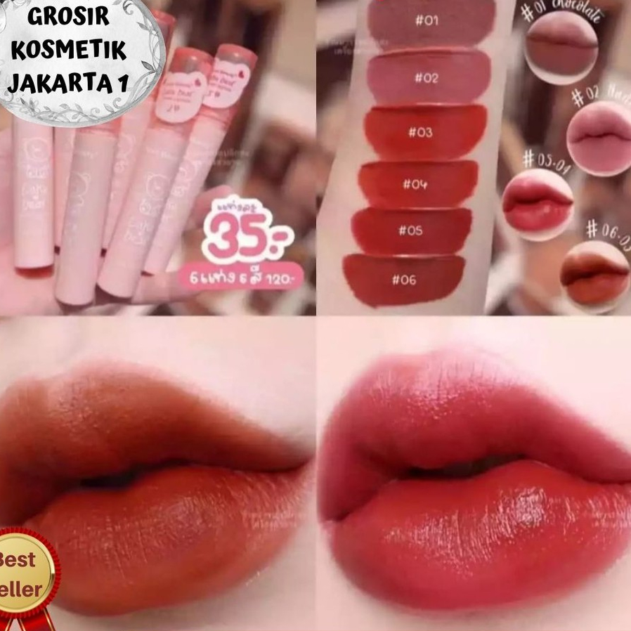 Kiss Beauty Cake Bear Velvet Lip Gloss - Lip Matte - Lip Cream Matte - Matte Lip Gloss - Lipstick