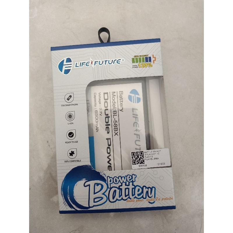 BATERAI HP LIFE FUTURE INFINIX HOT 9 PLAY / HOT 10 PLAY / 12 PLAY  BL-58BX