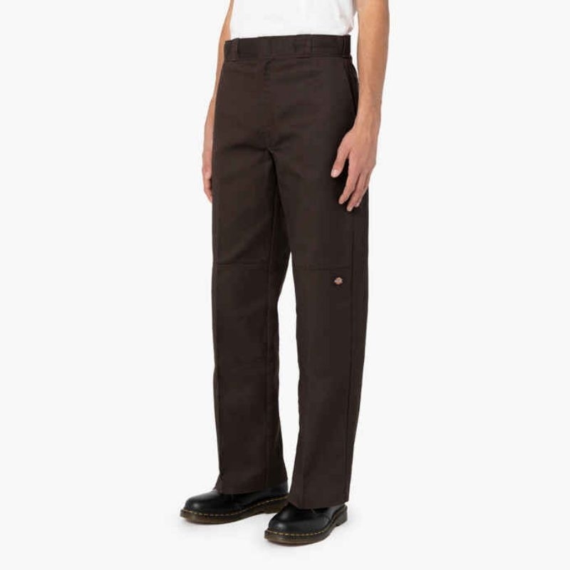 ORIGINAL USA DICKIES 85283 LOOSE FIT DOUBLE KNEE WORK PANTS DARK BROWN