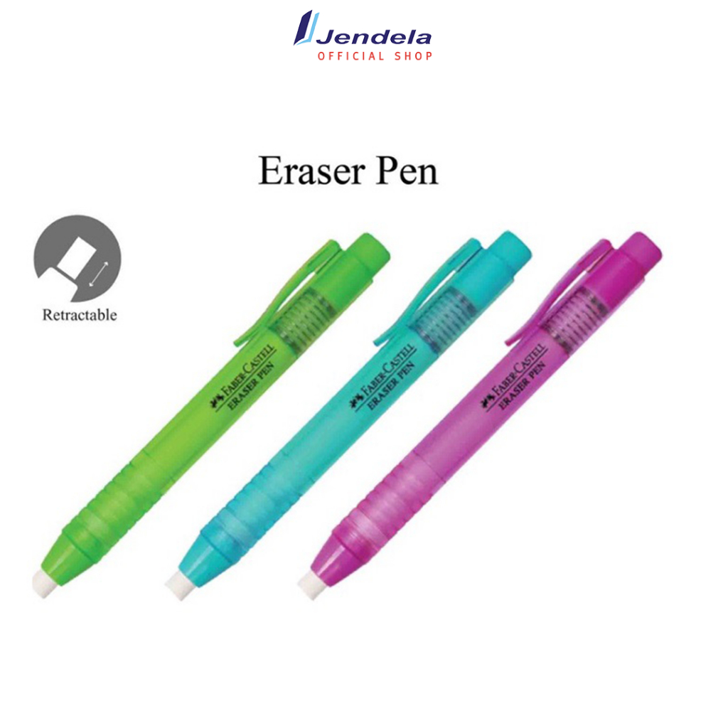 

Penghapus Pensil Faber Castell Eraser Pen Penghapus Pensil Bentuk Pulpen 3 Warna Harga Satuan ATK