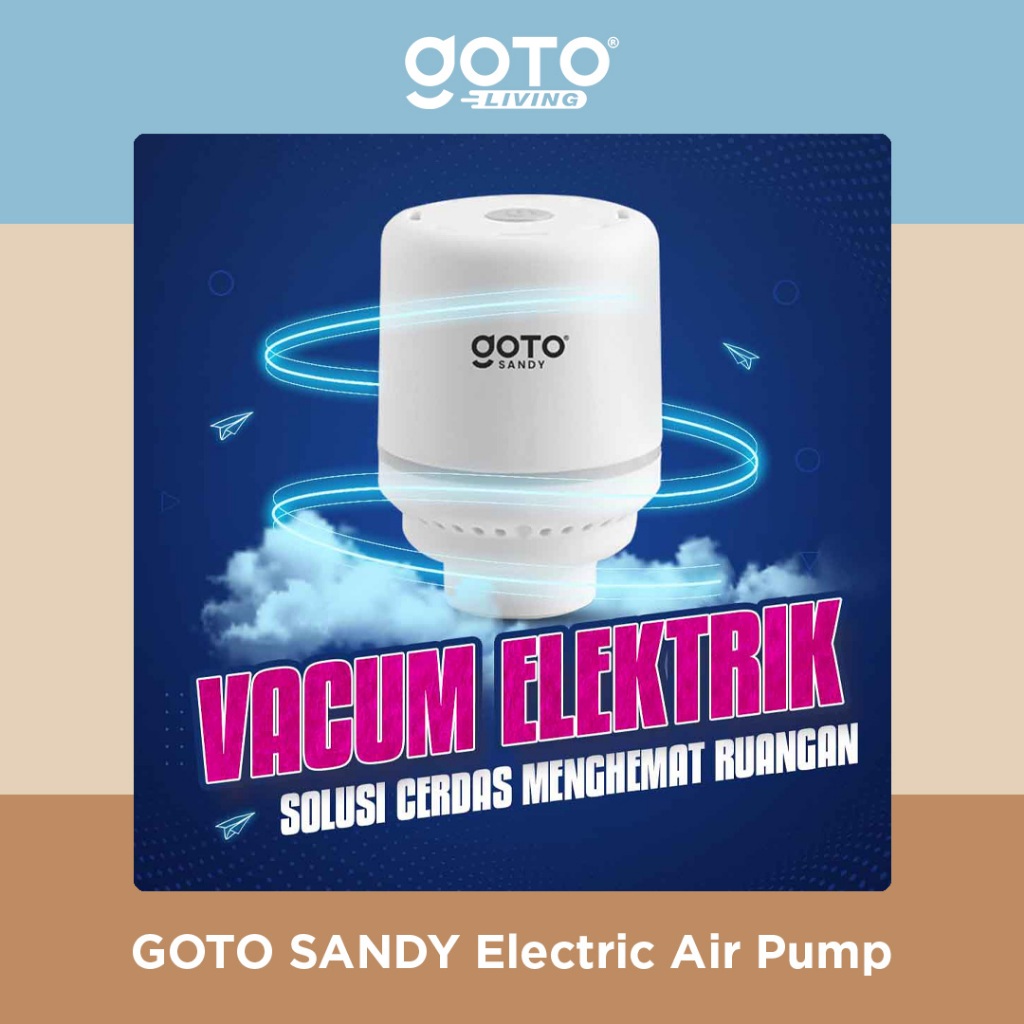 Goto Sandy Vacuum Bag Travel Vacum Plastik Baju Pakaian Vakum Elektrik