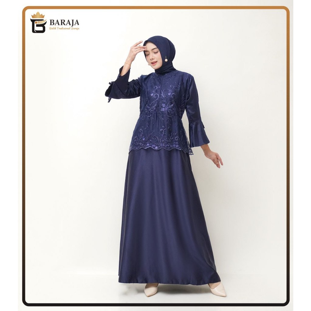 Gamis Mayasa | Gamis Brokat Mewah | Dress Silky Simpel | Dress Syari Premium | Gamis Mewah dan Elega