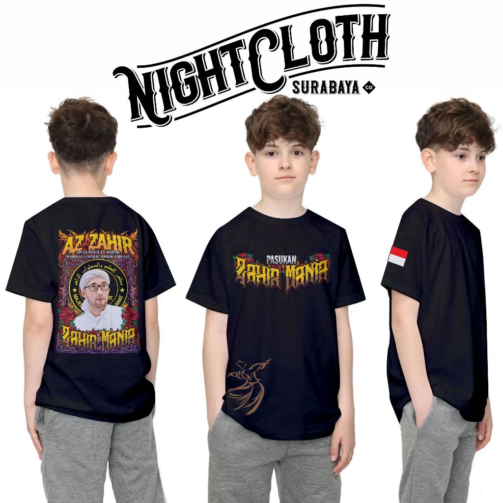 Kaos Anak Az-Zahir Mania keren Original design top berkualitas
