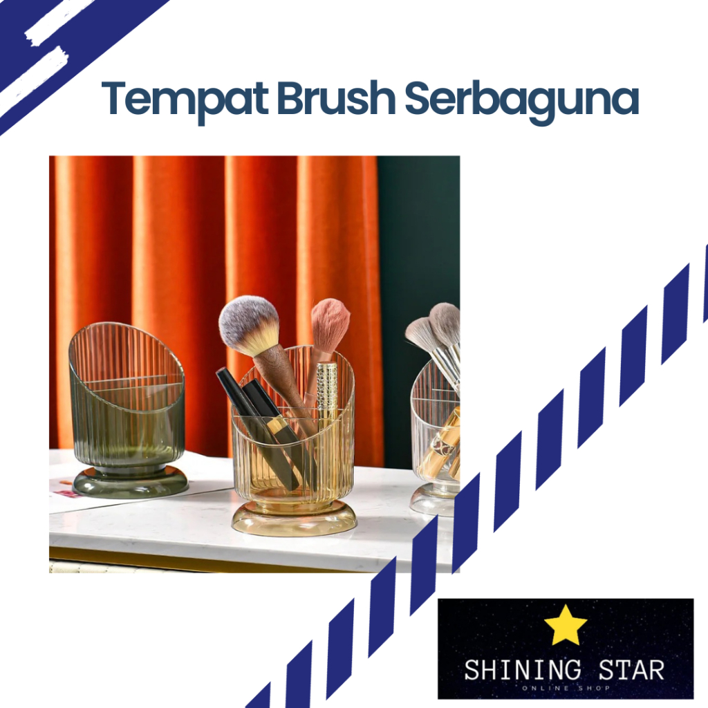 Rak Kosmetik Bulat Berlapis / Rak Alat Tulis Bulat