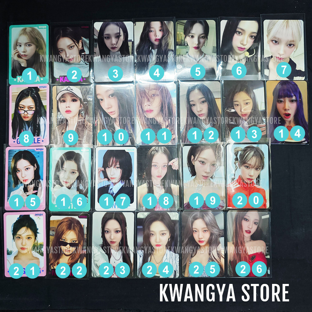 aespa MY WORLD photocard poster intro tabloid kpopmerch