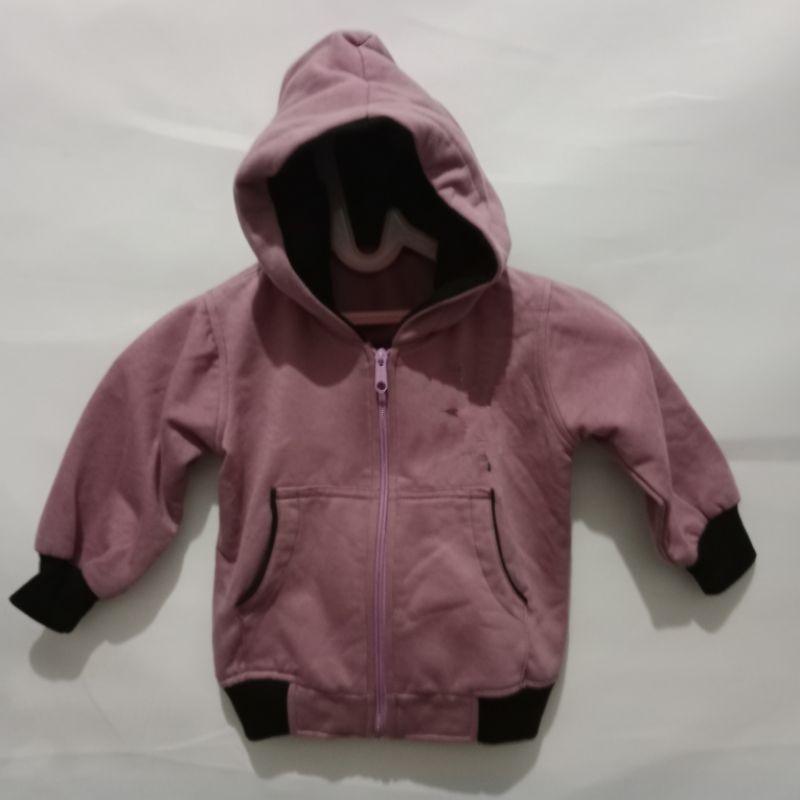 Jaket hoodie polos anak