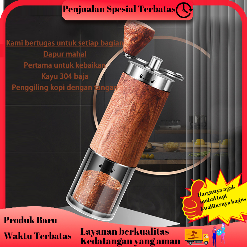 ✨✨BIG SALE✨✨ 304Mesin Kopi Manual Rumah Tangga Baja Tahan Karat/Penggiling Kopi Multifungsi/Cetakan 