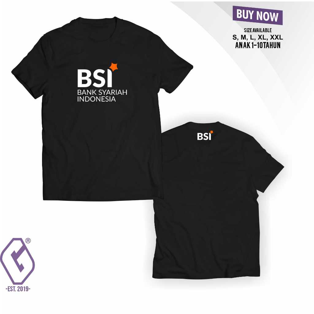 kaos bank syariah indonesia / baju bsi bank syariah indonesia