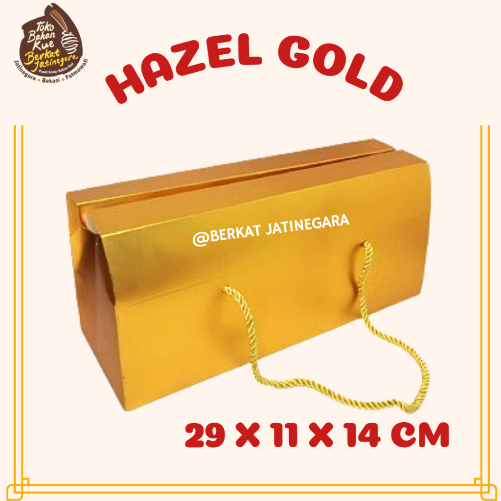 

BOX / DUS / BOX HAZEL GOLD 29X14X11 CM / DUS EMAS / BOX IMLEK