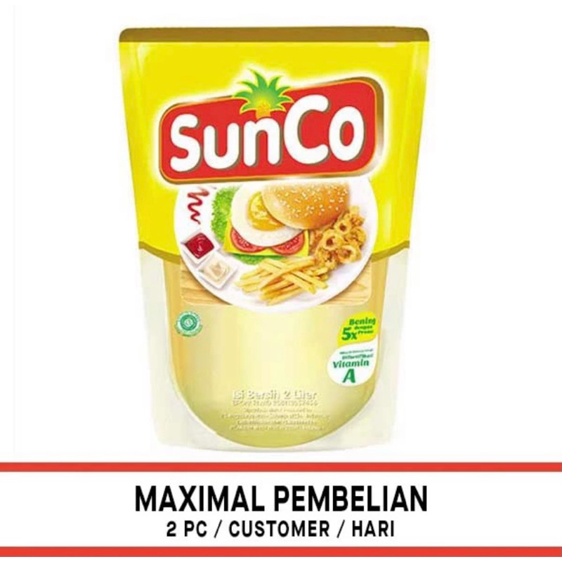 

Sunco cooking oil refill 2 liter - minyak goreng