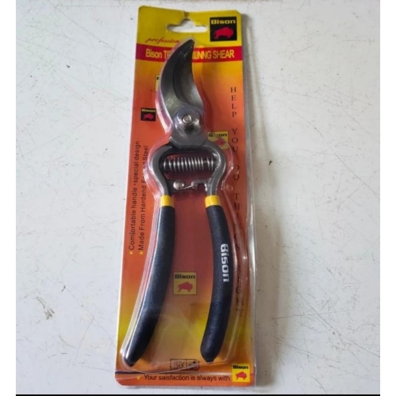 

gunting stick bison gg bengkok/gunting dahan bison gg bengkok