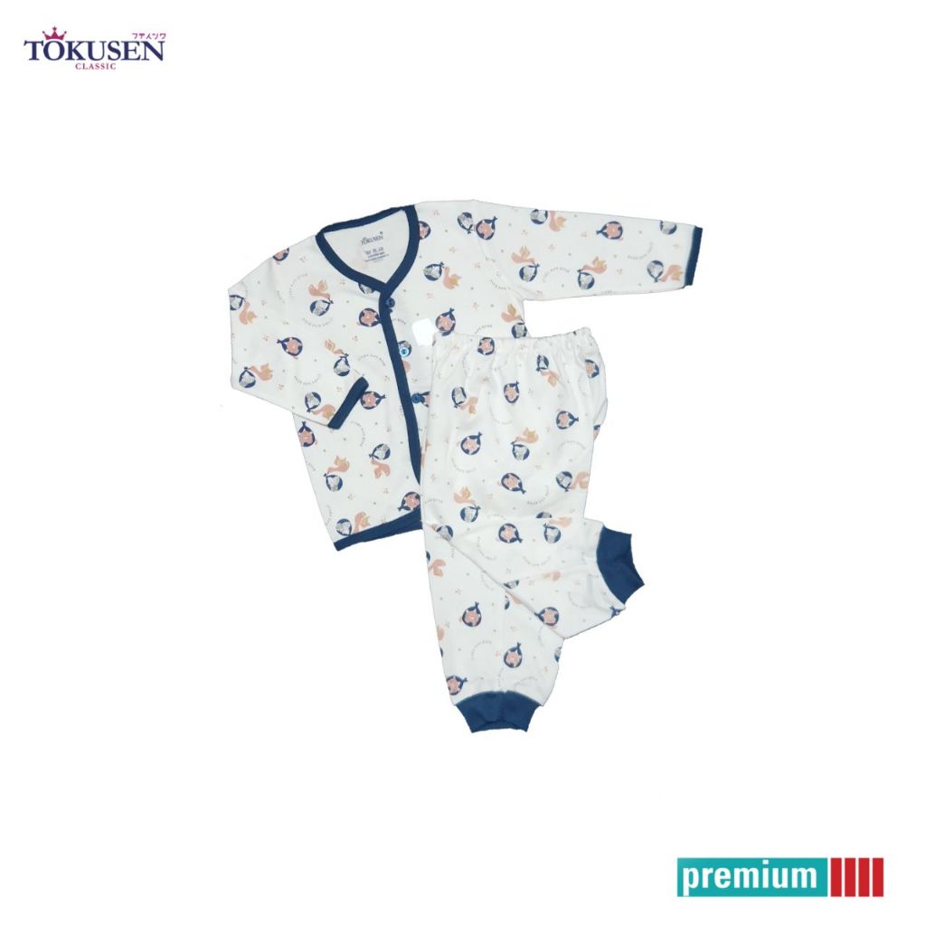 9-12 bulan SETELAN Baju Bayi size L (9-12 bulan ) Katun SNI Baby Tokusen Fully Calmet Costly Ido Tat