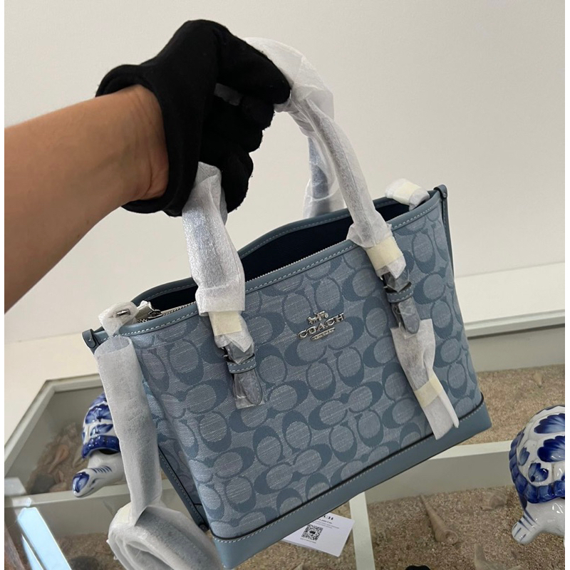 COACH BAG Mollie Tote 25 In Signature Chambray