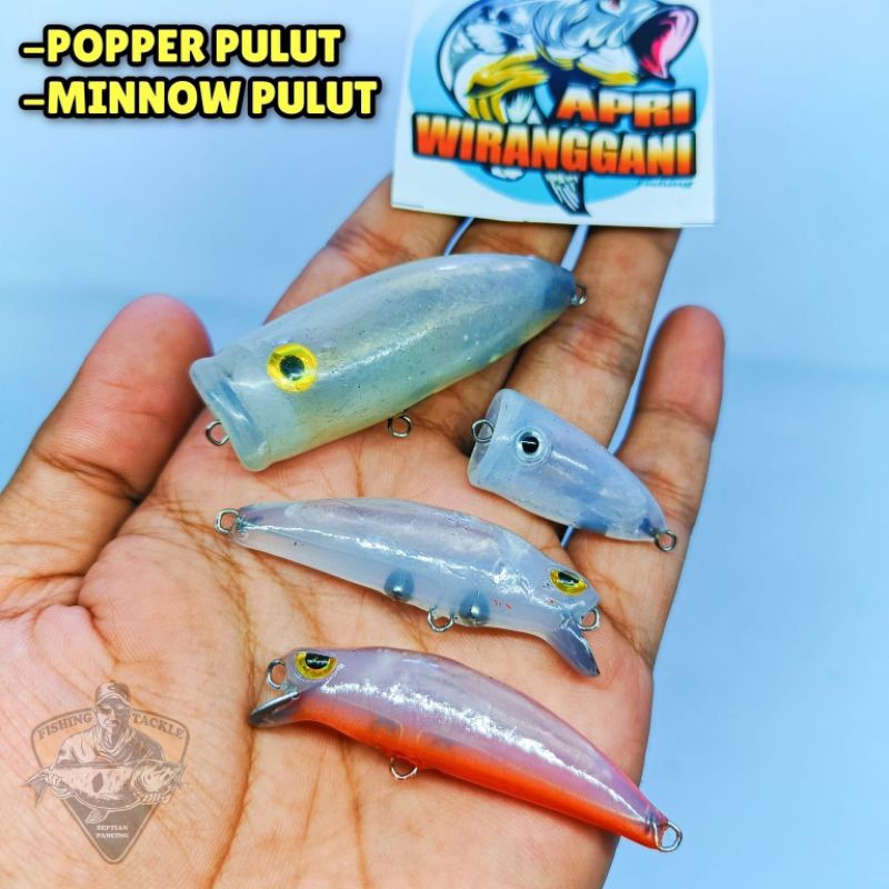 Minnow Pulut Aw Lure 5cm Umpan Casting Hampala
