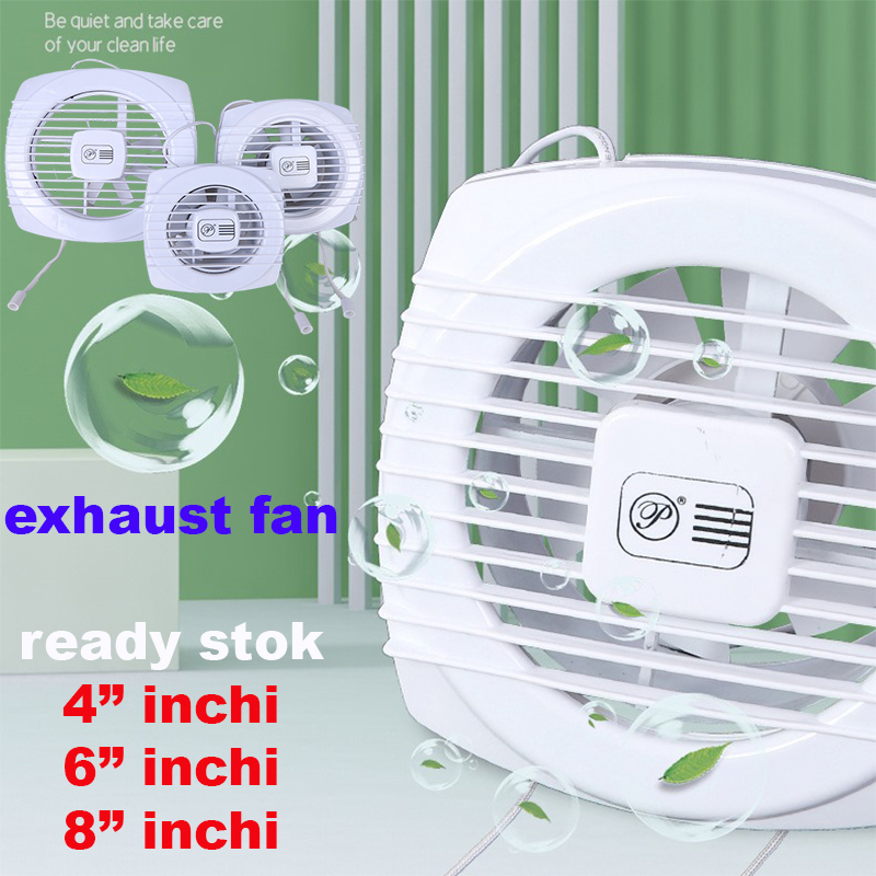 Air Blower exhaust fan kipas ventilasi kamar mandi dapur penghilang bau knalpot volume udara besar 1