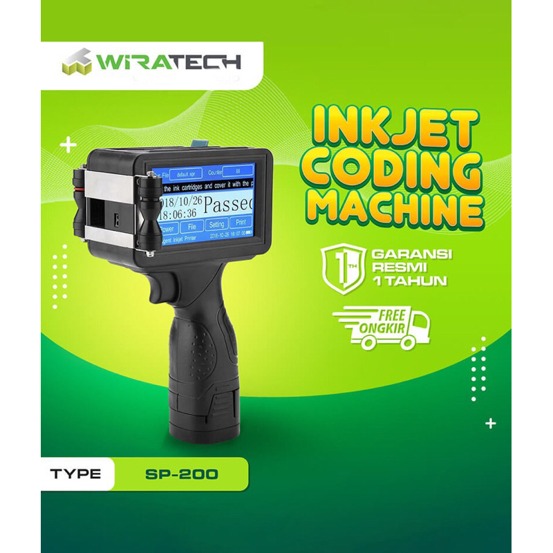 Wirapax Laser Inkjet Coding Machine SP-200 / Mesin Coding