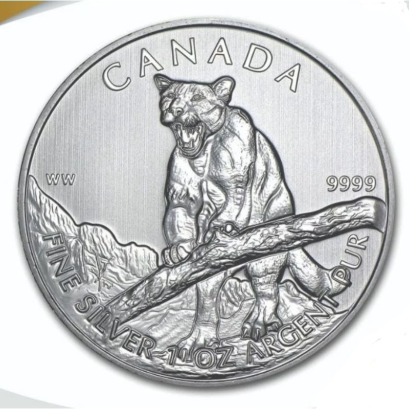 Perak Canada cougar 2012 1 oz silver coin