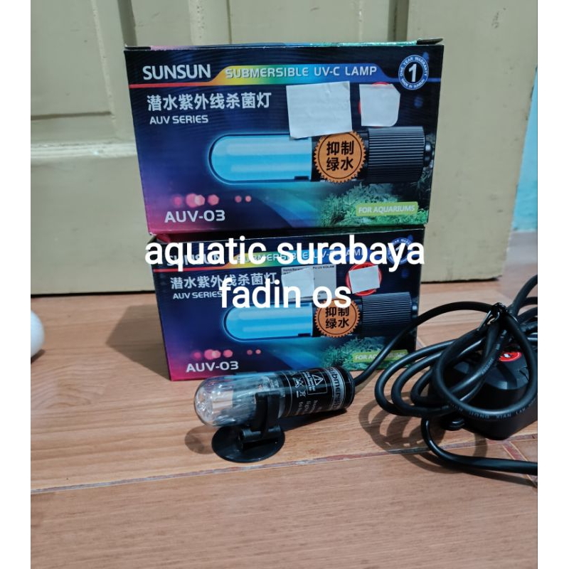 SUNSUN UVC 3 WATT LAMPU UV AQUARIUM SUNSUN 3 WATT STERILISASI ALGA