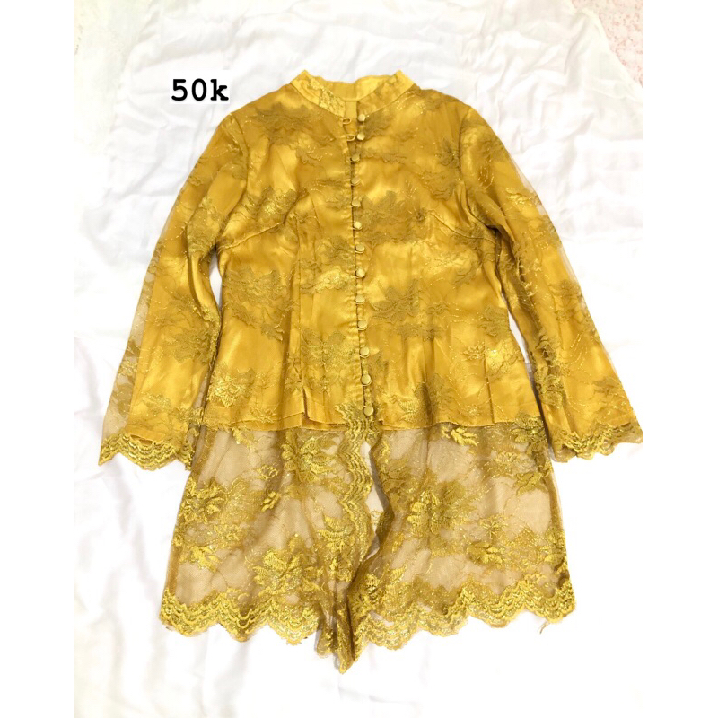 PRELOVED KEBAYA PANJANG KUNING