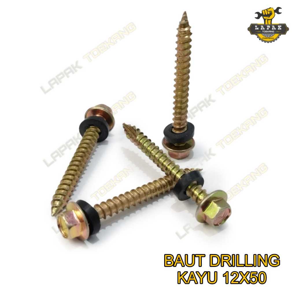 SDS Skrup Baut Drilling Kayu 12x50 Hafas