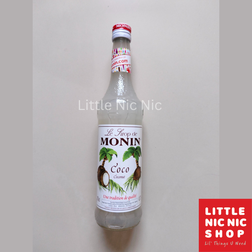 

Monin Coconut flavoured syrup 70 CL (700ml) sirup rasa kelapa minuman café