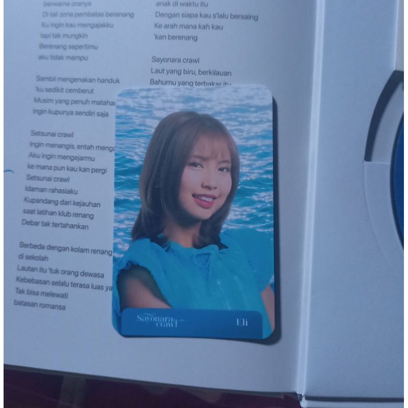 Photocard Eli JKT48 Sayonara Crawl Official Merchandise