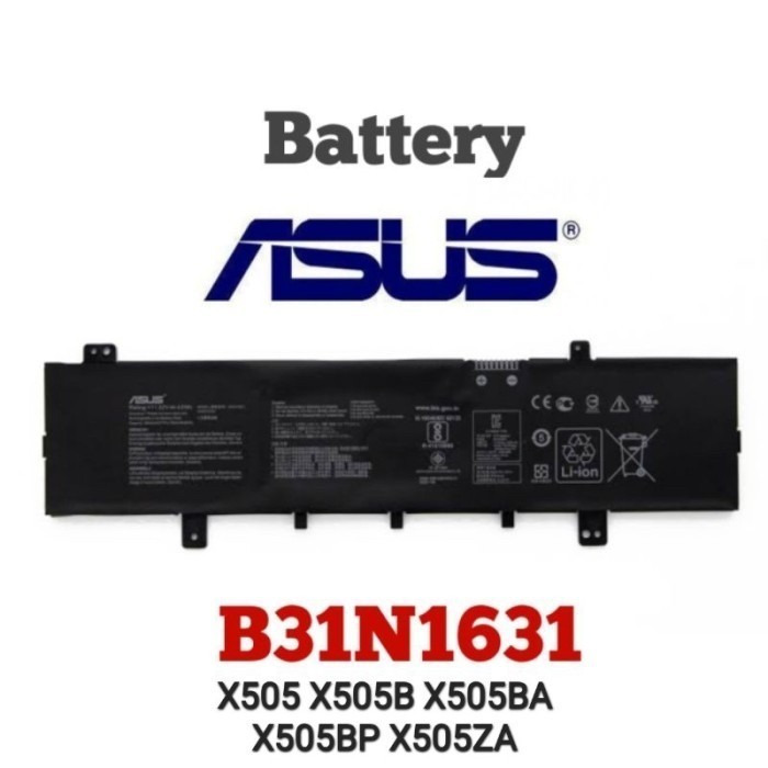 Baterai Asus VivoBook X505 X505BA X505BP X505ZA F505 F505ZA F505BA X505ZA B31N1631