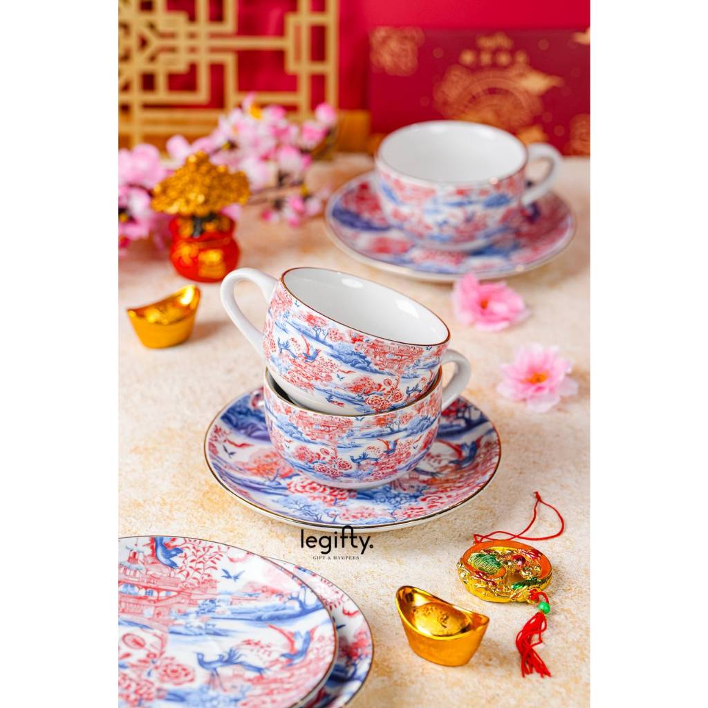 

IMLEK CHINESE NEW YEAR HAMPERS PARCEL GIFT MEDAN -TEASET BOX ONLY (FREEBOX)