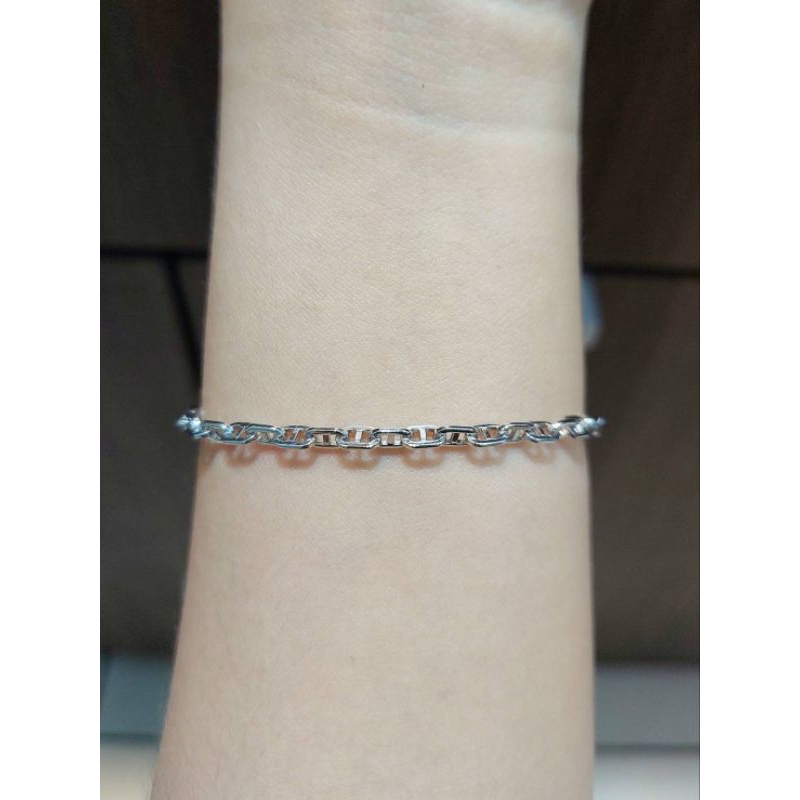 Gelang Rantai Emas Putih Wanita Fashion 750 17k 3.16 Gram (RH75)