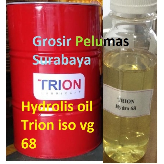 TRION Hydraulic iso vg 68 oli hydrolis hidrolis oil hidrolik sae 10 DRUM oli Bening jernih