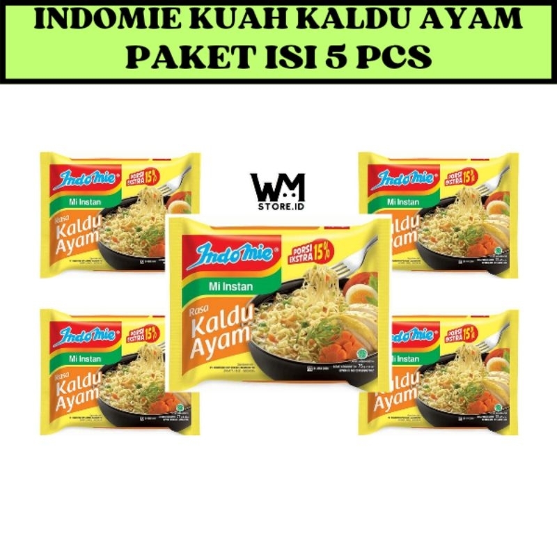 

(BUNDLING 5 PCS) INDOMIE KUAH KALDU AYAM