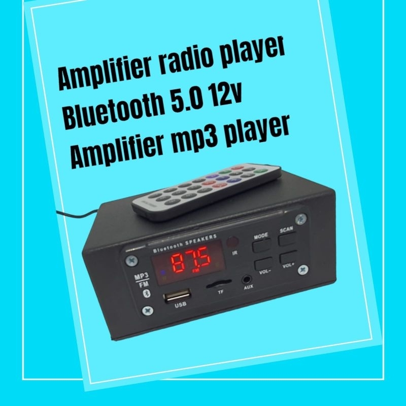 AEBRAND POWER AMPLIFIER BLUETOOTH 12V MP3 PLAYER BLUETOOTH AMPLIFIER AMPLI MINI 2X25W - AMPLI MINI R