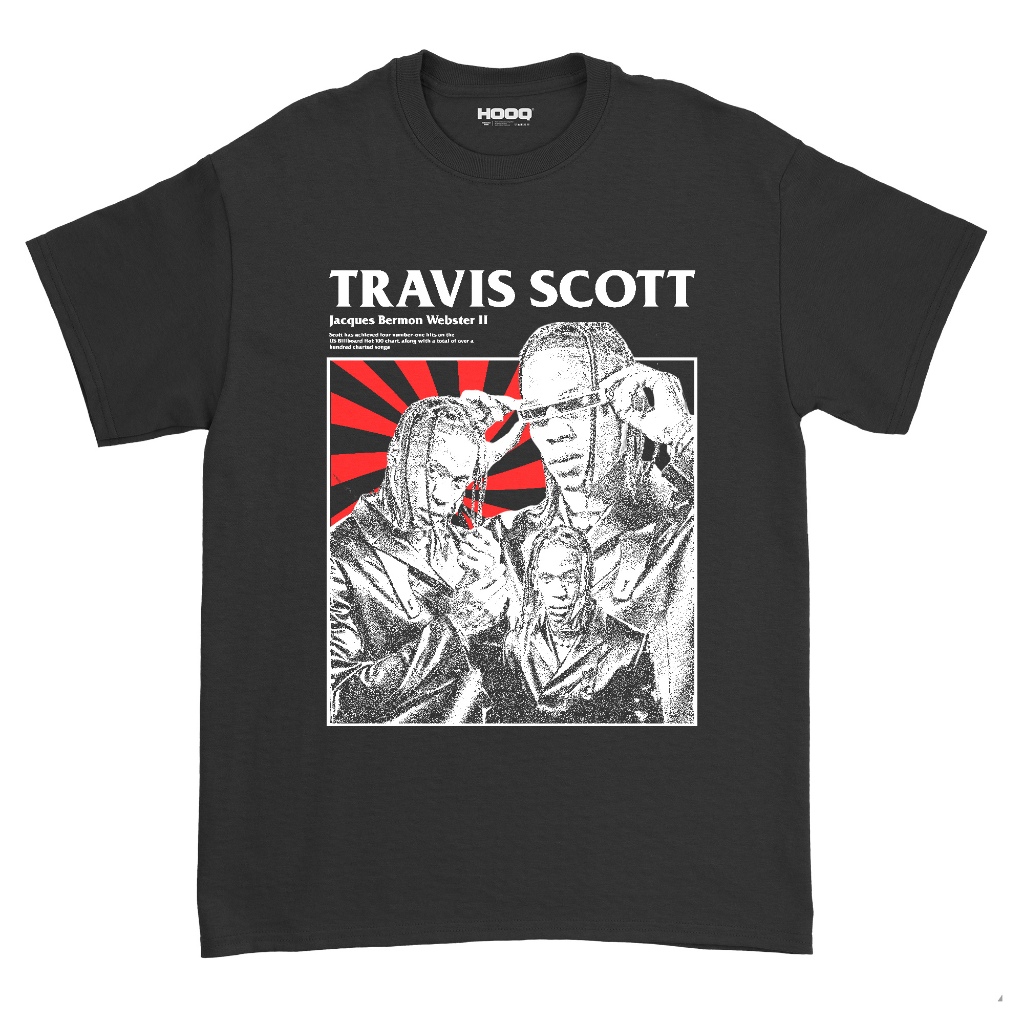 Travis Scott T-shirt Reguler Fit Travis Scott Rap Tee