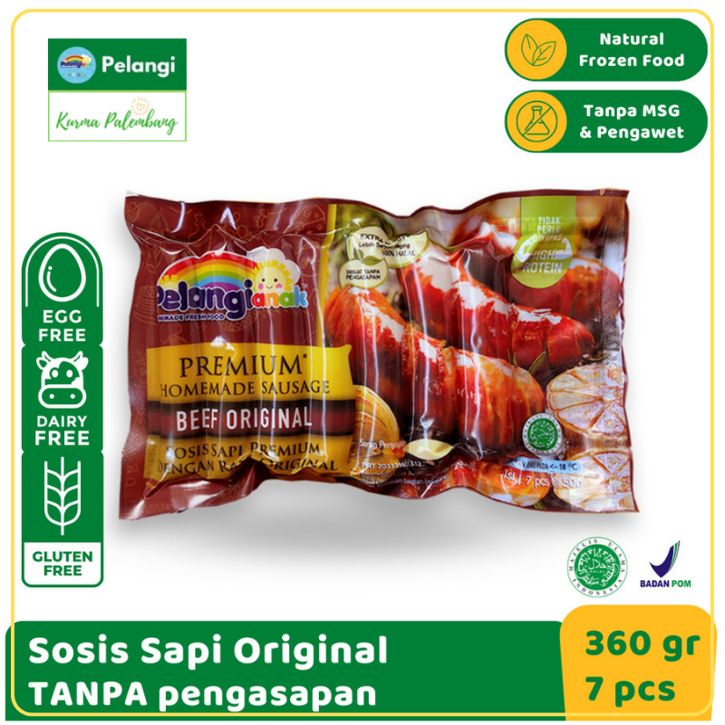 

Sosis Sapi Original Pelangi Homemade Premium Non Msg & Non Pengawet