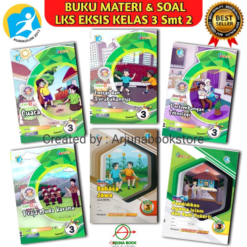 BUKU LKS EKSIS TEMA 5 6 7 8 JAWA AGAMA ISLAM KELAS 3 SD/MI Semester 2 Kurikulum 2013