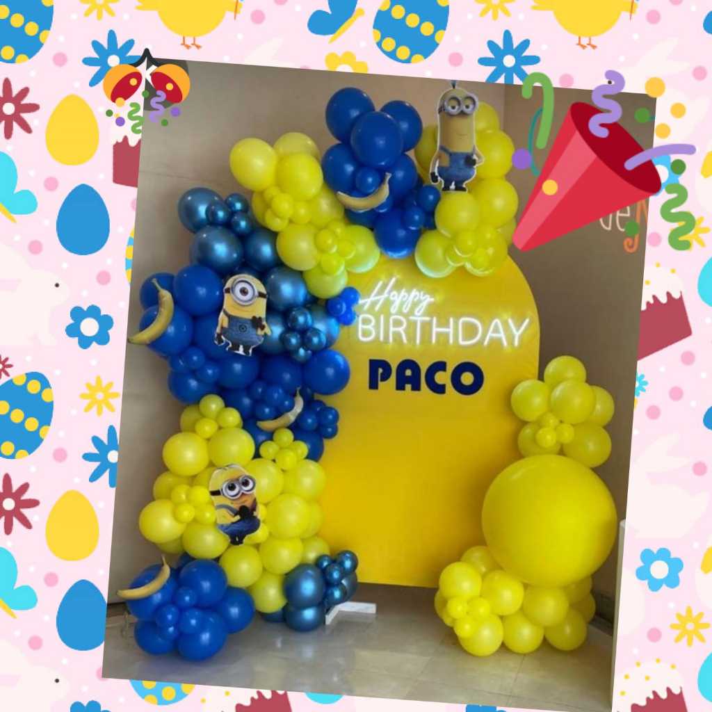 Backdrop styrofoam minion /Dekorasi ulangtahun custom