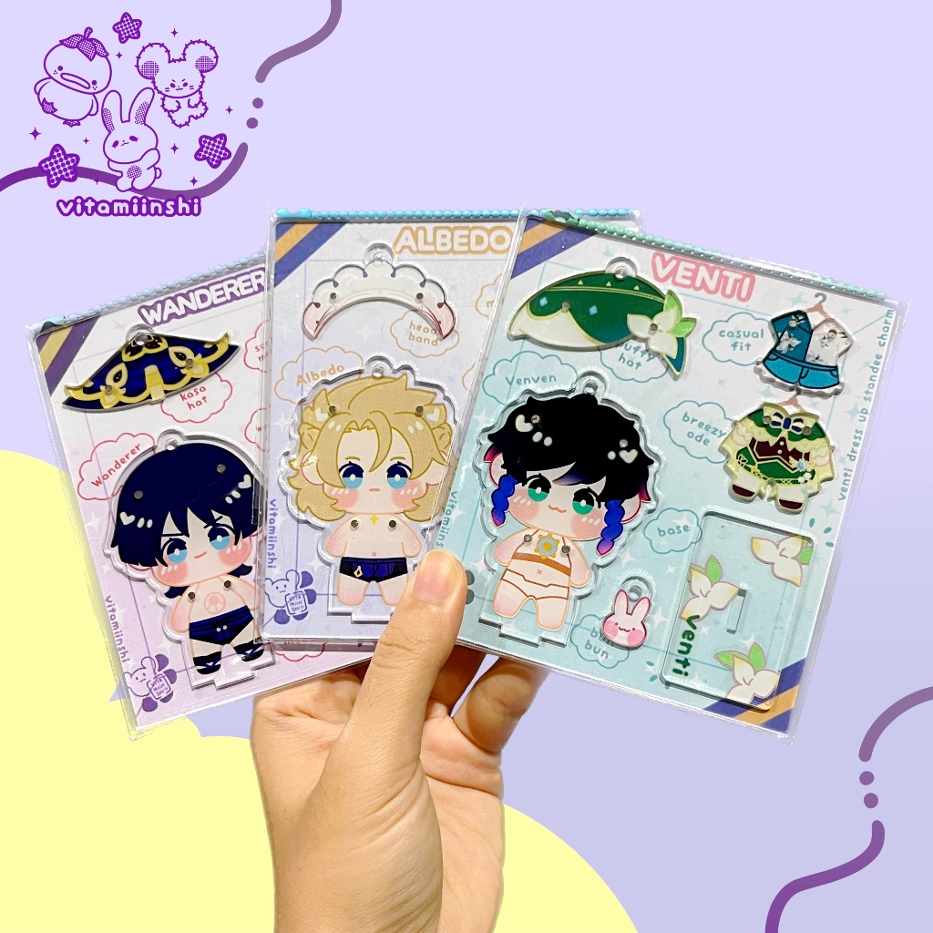 Genshin Dress Up Magnet Standee