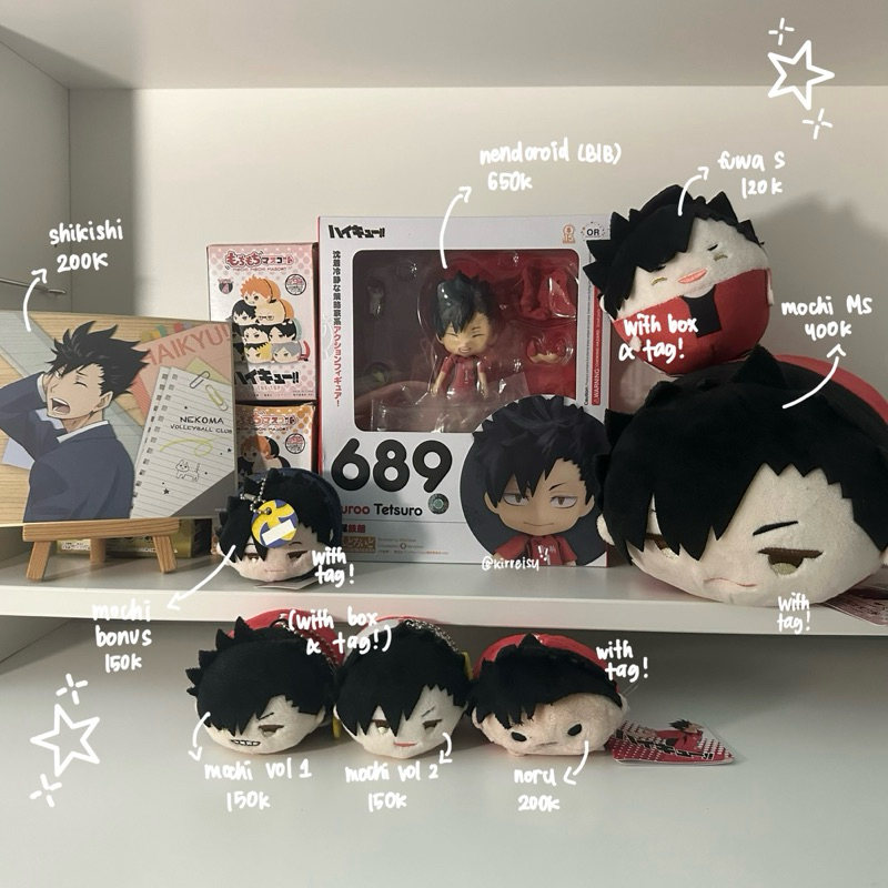 [READY STOCK] kuroo tetsurou haikyuu hq nendoroid mochi MS shikishi bonus fuwa