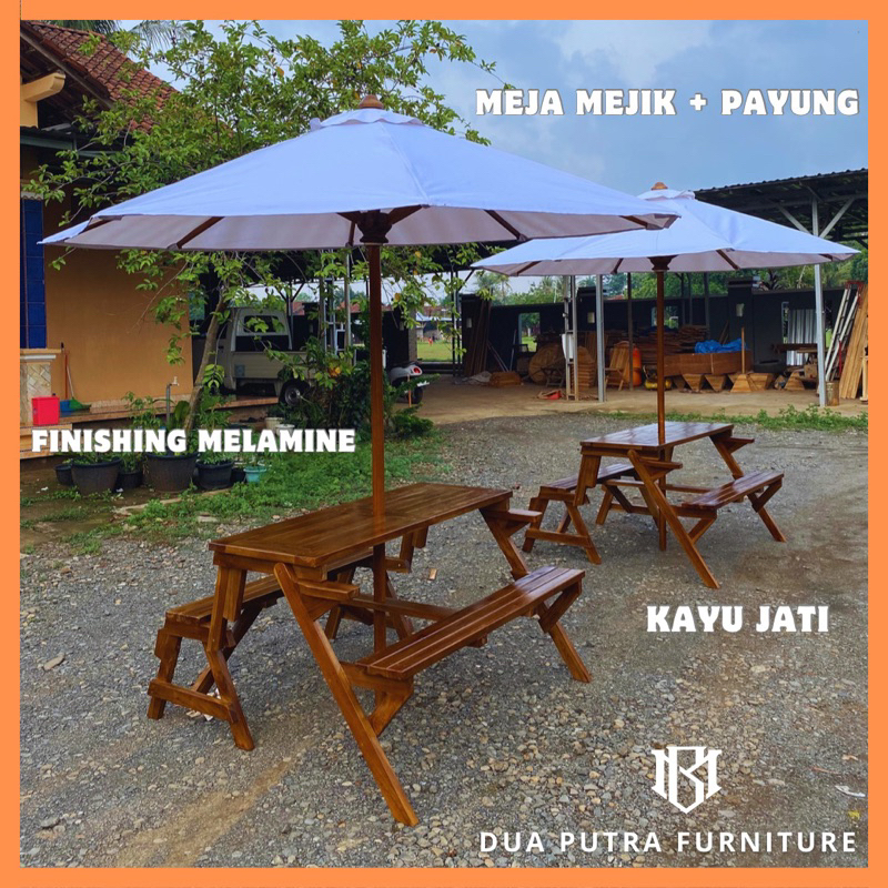 payung taman, payung meja mejic, payung cafe, tenda payung outdoor, meja lipat payung dll