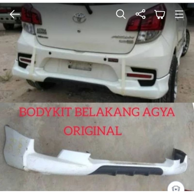Bodykit Belakang AGYA TRD 2017/2018