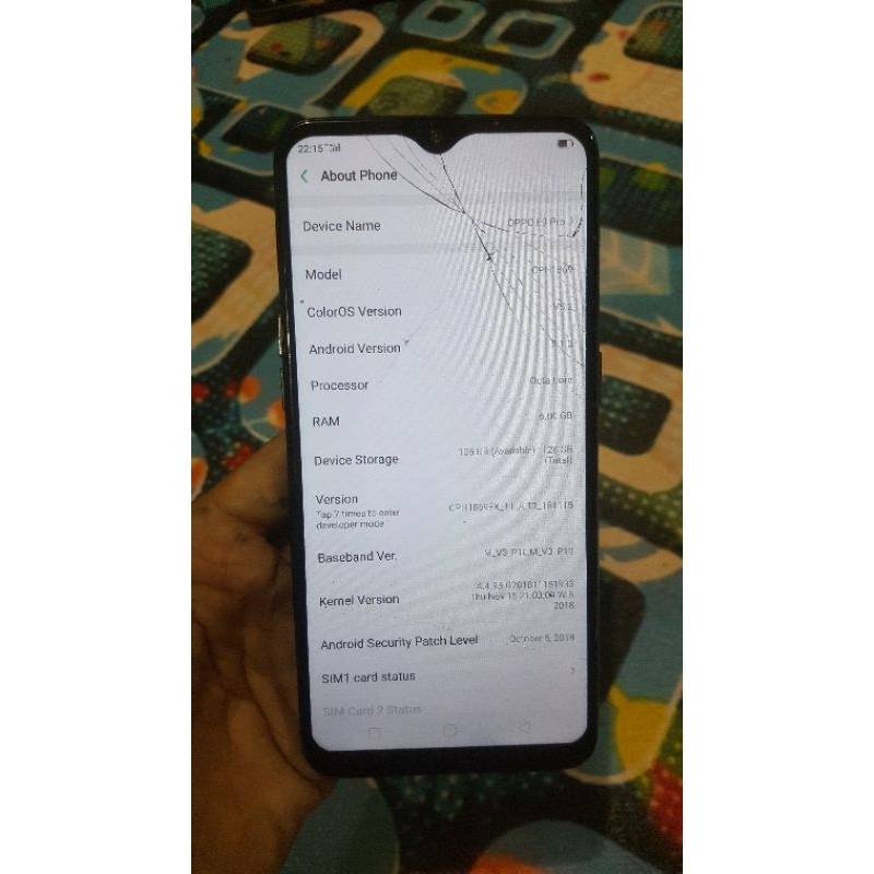 mesin oppo f9 pro 6/128 normal bergaransi
