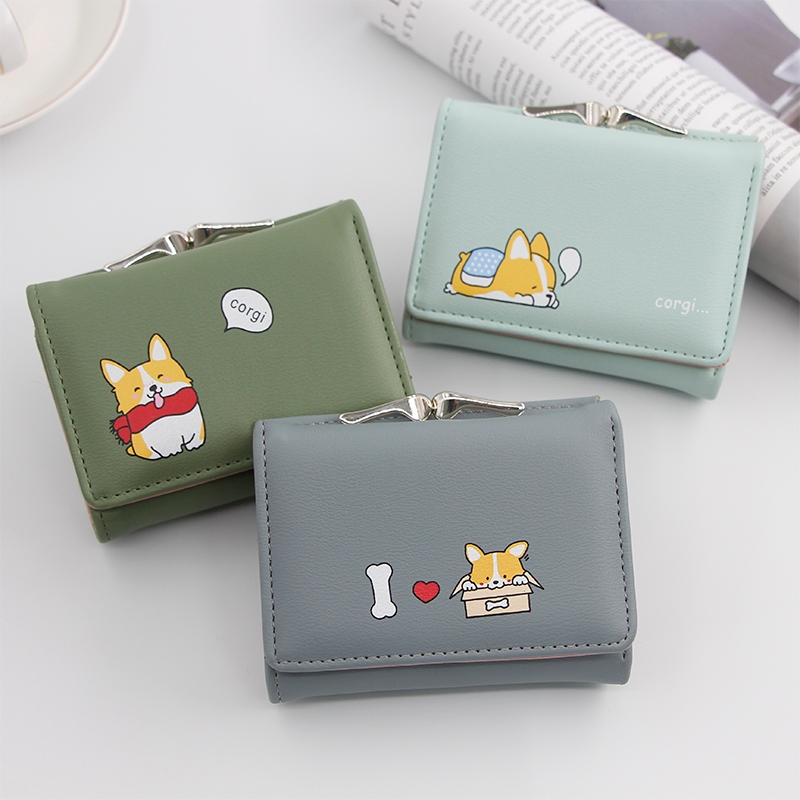 T408 Dompet Wanita Dompet Lipat 3 Dompet Clutch
