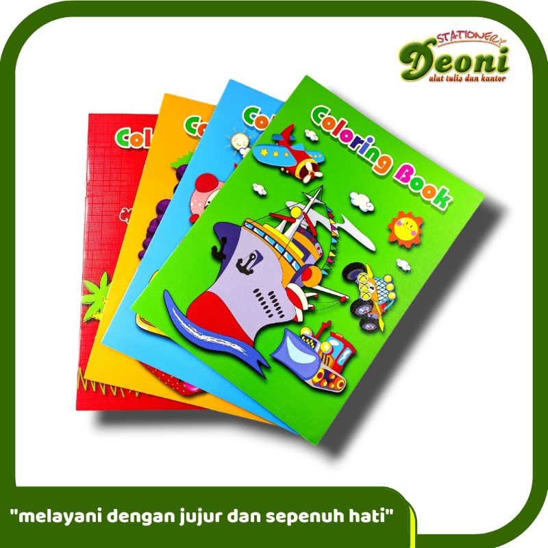 

Coloring Book / Buku Mewarnai Binatang Benda Buah Kendaraan AT607