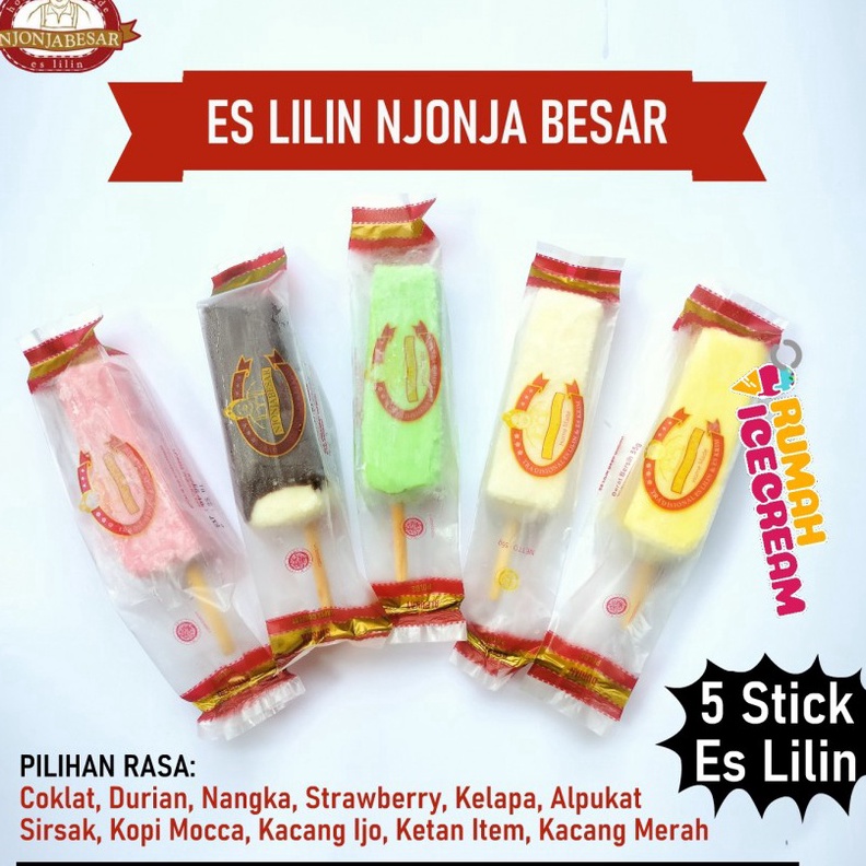 

MEGA SALE Ice Cream Lilin Aneka Rasa Njonja Besar 5 Stick